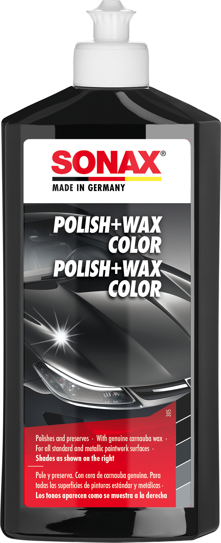 SONAX 02961000-sonax-polish-and-wax-color-schwarz-500ml  