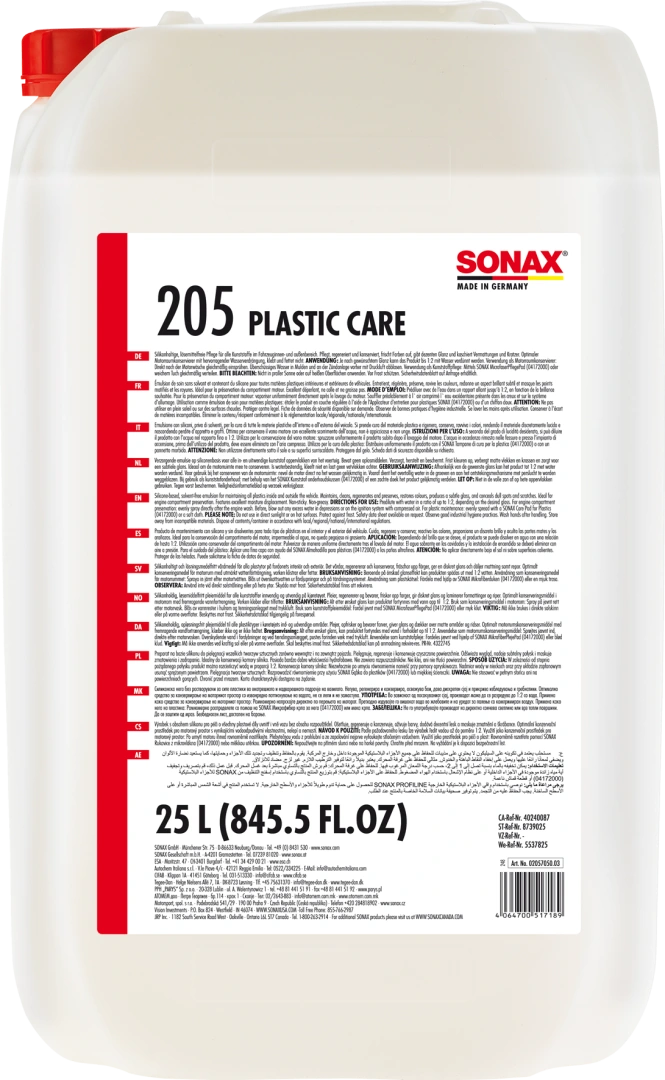 SONAX Sonax-Plastic-Care-25L  